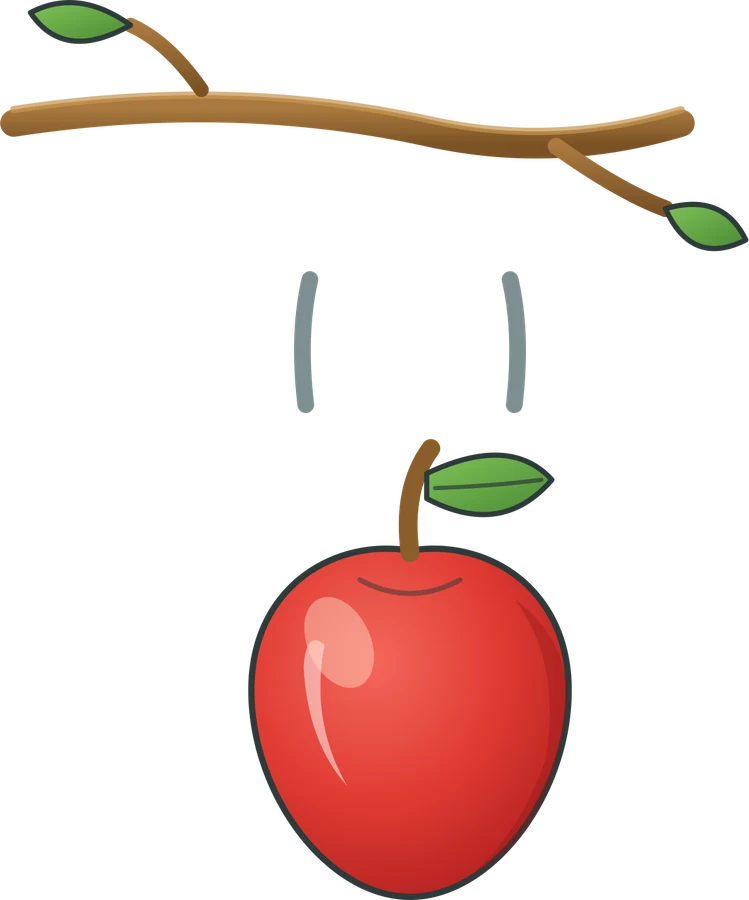 Falling apple